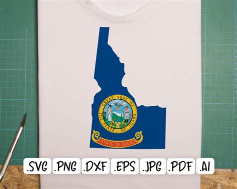 Idaho Flag SVG Design Idaho Map SVG Design Idaho State SVG Etsy