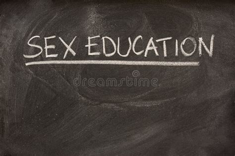 Sex Education As A Class Topic On Blackboard Stock Image Image Of Chalkboard Blackboard