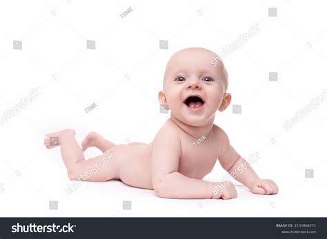 Naked Cute Baby Smile On His Stock Photo 2133864271 Shutterstock