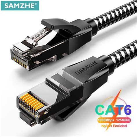 Samzhe Ca Ethernet Cable Cat Gigabit High Speed Mbps Internet