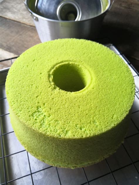 Cara Buat Kek Chiffon Pandan Guna Sukatan Cawan Lembut And Gebu Macam