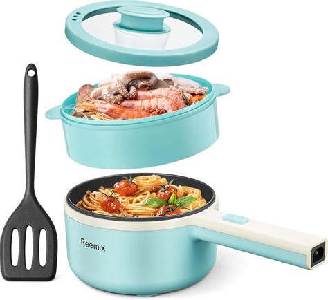 Hot Pot Electric With Steamer L Ramen Cooker Non Stick Saut Pan For Steak Egg Fried Rice