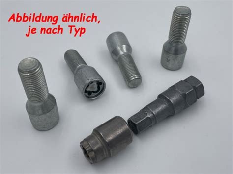 SicuTune Felgenschloss M14 x 1,5 Kegel Schaftlänge 30mm SW17-WMA-FST-0227