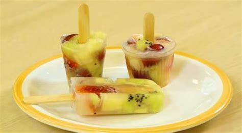 Geladinho de frutas e Água de coco