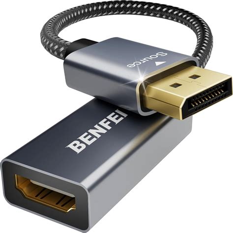 Benfei Adaptateur Displayport Vers Hdmi 4k 2k60hz 1080p120hz