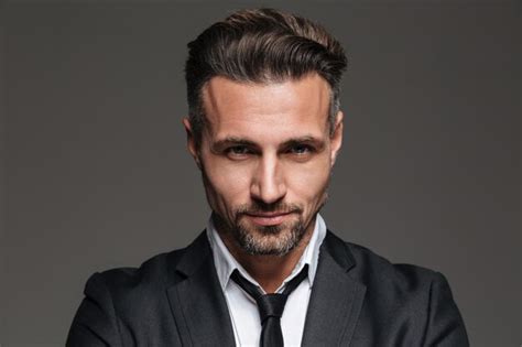 Premium Photo Close Up Portrait Of A Handsome Mature Businessman