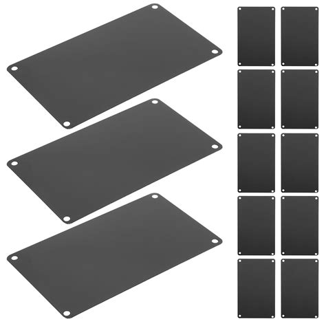 Blank Metal Sign 10pcs Name Metal Plates Wall Mount Office Door Plate