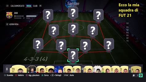 La Mia Squadra Su Fut 21 YouTube