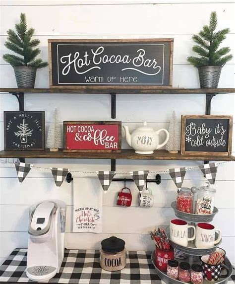 75 DIY Christmas Hot Cocoa Bar Ideas Lady Decluttered Diy Coffee