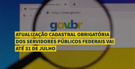 Atualiza O Cadastral Obrigat Ria Dos Servidores P Blicos Federais Vai