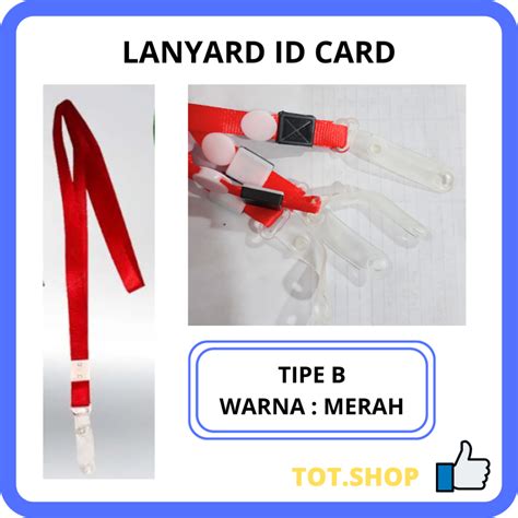 Jual LENGKAP ID Card Holder Mika Tali Lanyard Stopper Name Tag