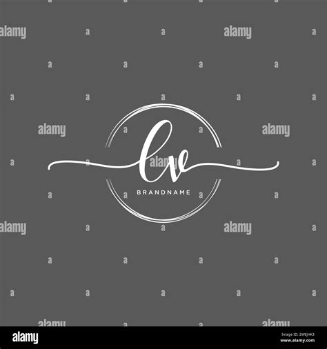 Initial Lv Logo Black And White Stock Photos Images Alamy