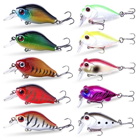 Holzlrgus Crankbait Crank Bait Bass Fishing Lures Square Bill Crank ...