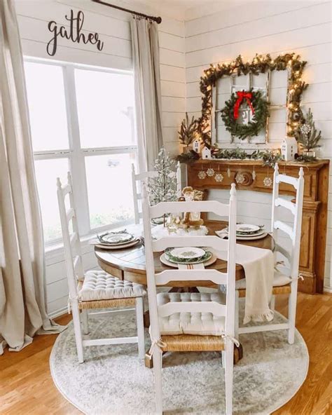 White Farmhouse Shiplap Walls Dining Room Soul Lane