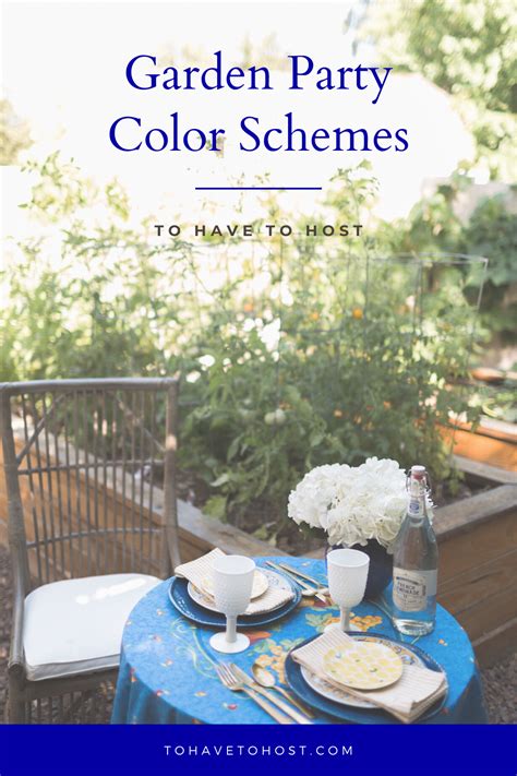 Garden Party Color Inspiration For A Spring Or Summer Outdoor Gathering