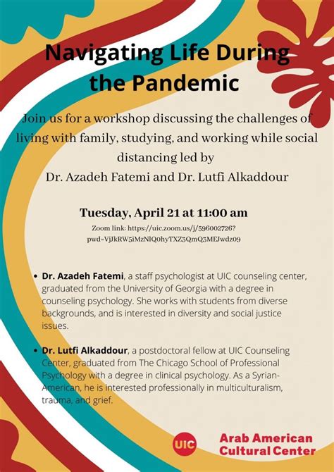 Navigating Life During The Pandemic Arab American Cultural Center