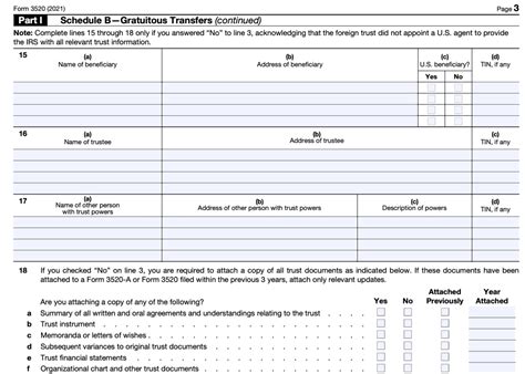 IRS Form 3520-Reporting Transactions With Foreign Trusts