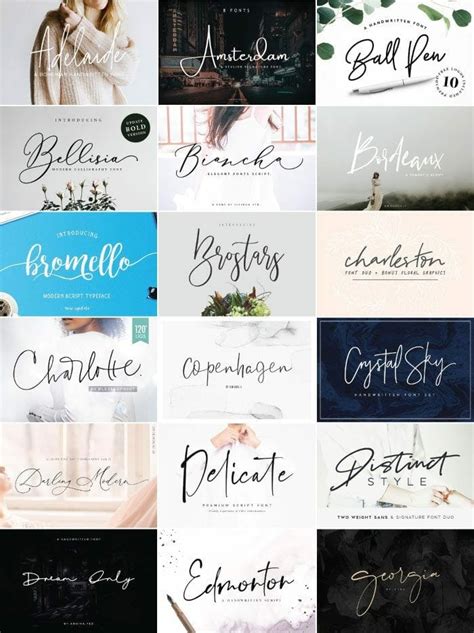 50+ of the BEST Modern Script Fonts You Need to Have!