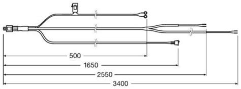 Osram LEDriving Driving Working Lights Wire Harness AX 2LS MK LED