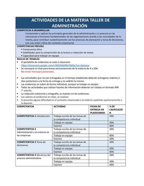 Actividades DE LA Materia Taller DE Administración 1g5F 13 14 PM 2023