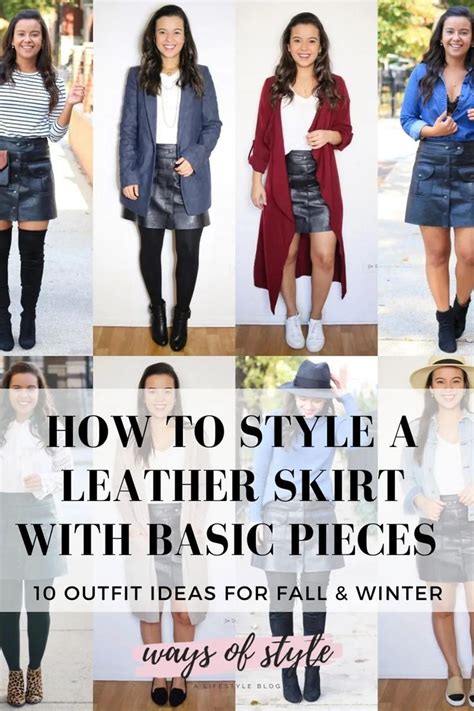 10 Leather Skirt Outfit Ideas For Fall Winter 2021 Leather Skirt