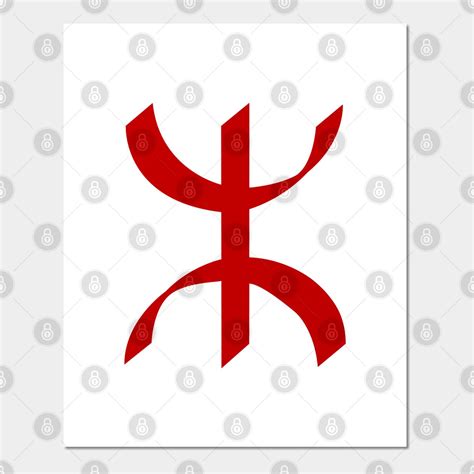 Red TIFINAGH - Berber Tifinagh - Amazigh Tifinagh by tilila in 2022 ...