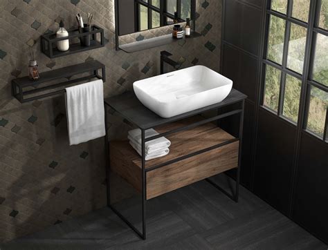 Тумбочка для накладной раковины в интерьере (44 фото) - красивые ...