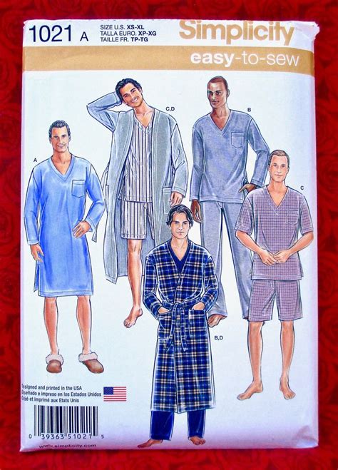 Mens Nightshirt Sewing Pattern Mariannadeel