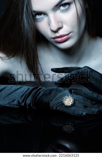 Studio Portrait Beautiful Sexy Brunette Woman Stock Photo Shutterstock