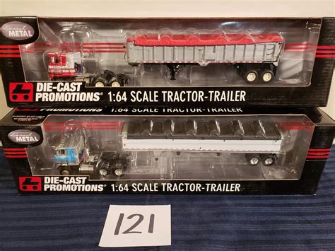 Lot #121 - 2 Die Cast Promotions 1:64 Scale Tractor Trailers - Estate ...