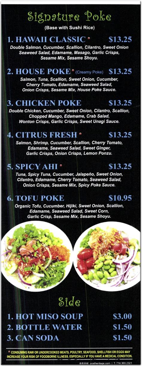 Hawaii Poke Bowl Restaurant In Staten Island Official Menus Photos