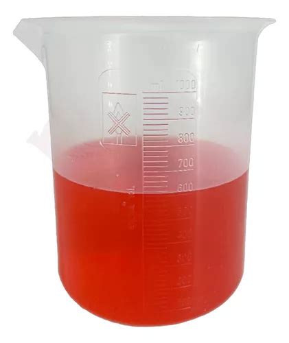 Vaso De Precipitado Graduado Plastico Pp 1000ml Autoclavable Meses