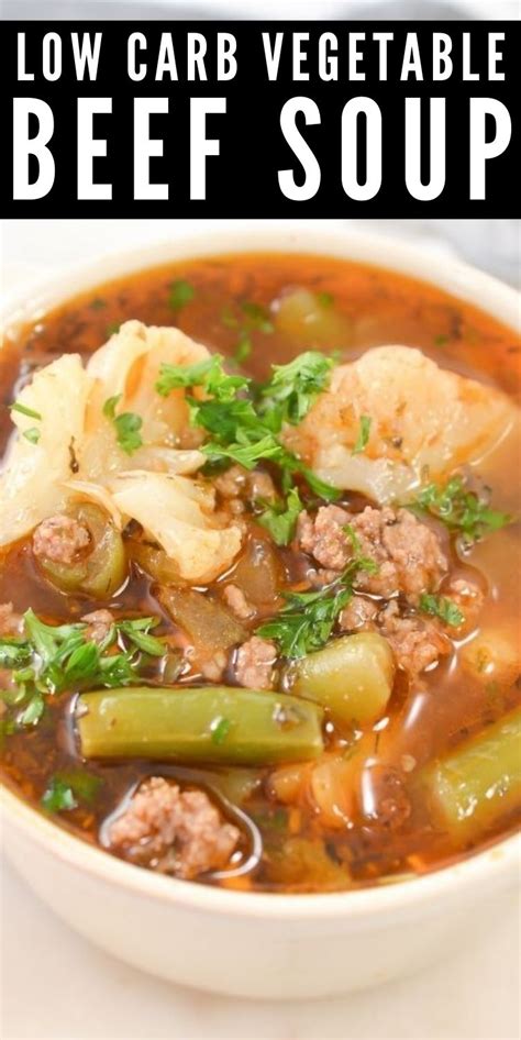 Low Carb Hamburger Soup Artofit