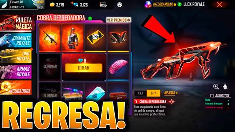 YA SALIÓ REGRESA LA MP40 COBRA EVOLUTIVA A FREE FIRE CUANDO REGRESA