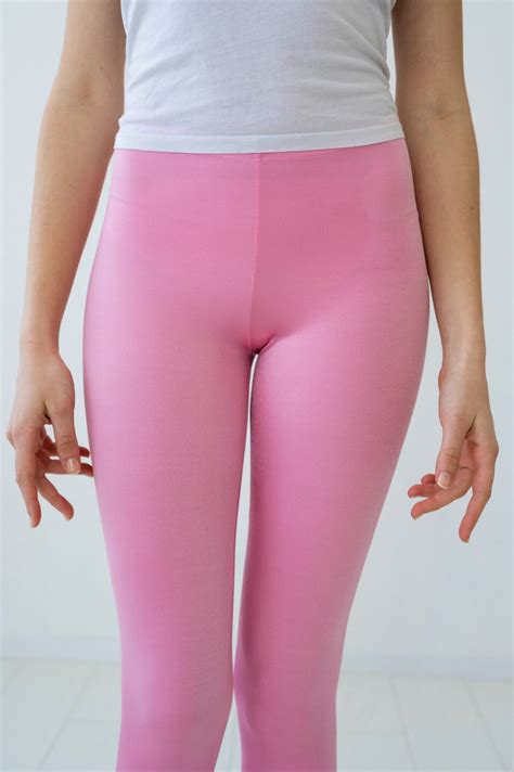 Flamingo Pink Shiny Leggings