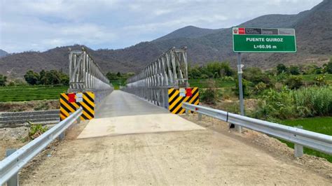 PVD instaló puente modular para recuperar el tránsito en Piura