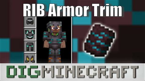 Rib Armor Trim In Minecraft Youtube