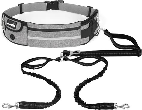 Hands Free Dog Leash Waist Leash For Dog Walking Bungee