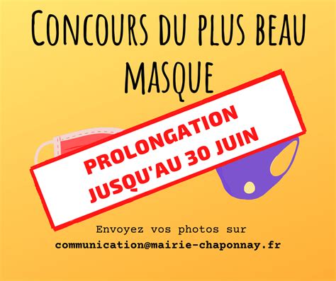 Concours Du Plus Beau Masque Mairie De Chaponnay