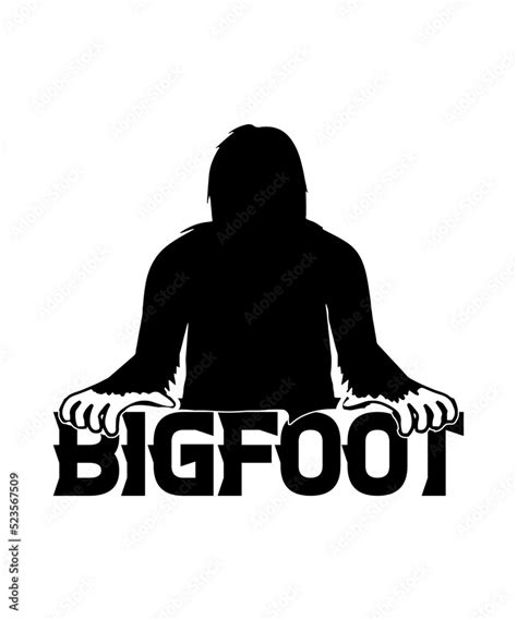 Bigfoot Concept Illustration Bigfoot logo t-shirt vector design Stock ...