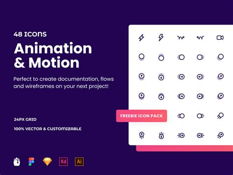 Free Animation Icons Pack Motion Icons Pack Sketch Adobe Xd Svg