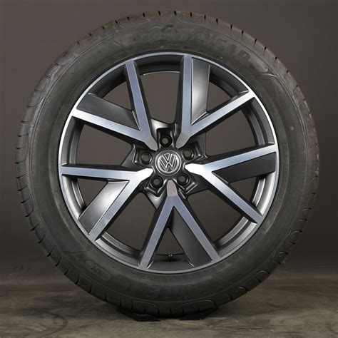 20 Inch Summer Wheels Original VW Touareg III CR7 Braga