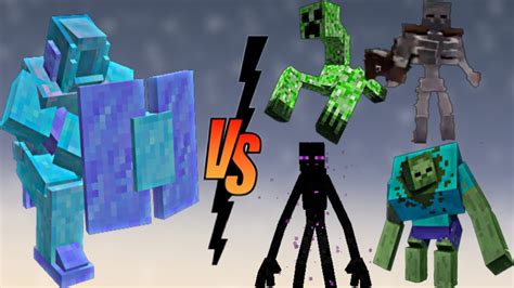 Minecraft All Mutants Vs Froverlord Fightminecraft Mob Battle Youtube