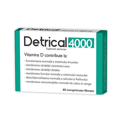 Detrical Vitamina D 4000UI 60 Comprimate Zdrovit Dr Max Farmacie