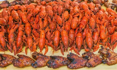 Premium Photo Crawfish Boiled Red Crawfish Crawfish Ready To Eat Beer