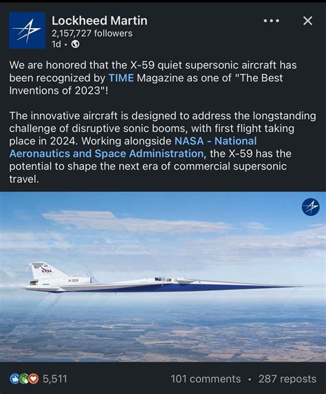 X-59 flight delayed to 2024 : r/aviation