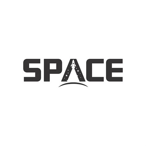 Diseño De Logo Espacial Vector Premium