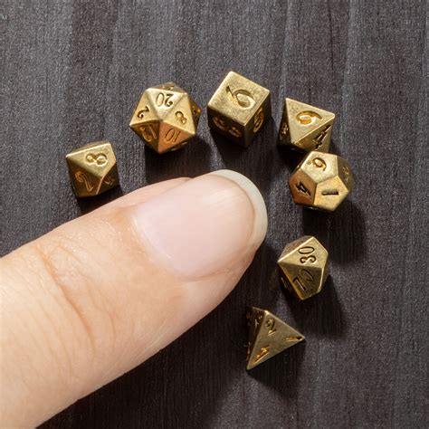 Mini Metal Dice Set For Rpg Doldols