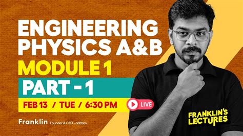 S Engineering Physics A B Module Ktu B Tech Exam Franklin S