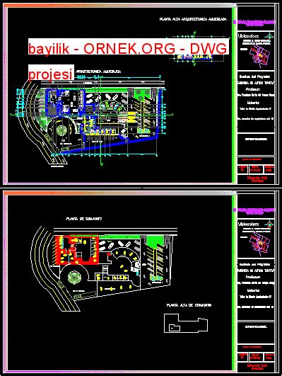 Proje Sitesi kuaför salonu Autocad Projesi